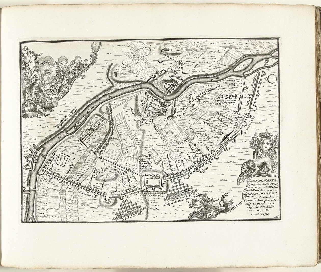 Narvan piiritys 1700, 1702-1703 tekijältä Pieter Mortier