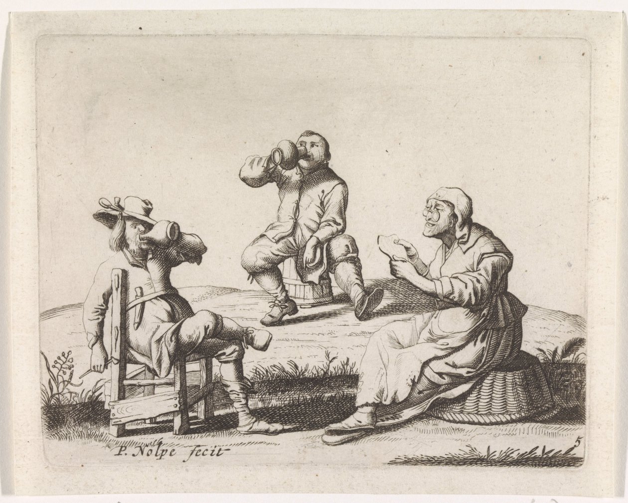 Kolme maanviljelijää tekijältä Pieter Nolpe