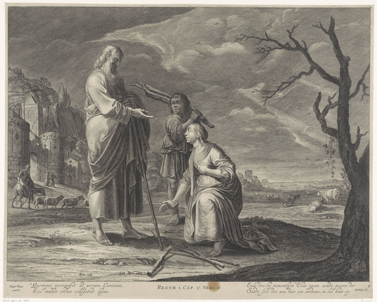 Elia ja Sarefatin leski Eliahin tarina (sarjan nimi) Royal Bible (sarjan nimi) tekijältä Pieter Nolpe