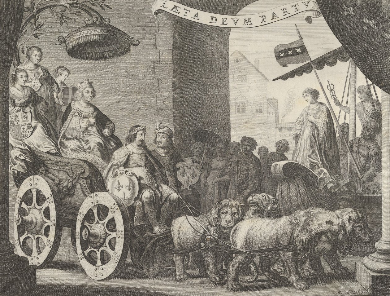 Levy 5a: Marie de Medici Berecynthiana, Caspar Barlaeuksesta, Medicea Hospes, 1638. tekijältä Pieter Nolpe