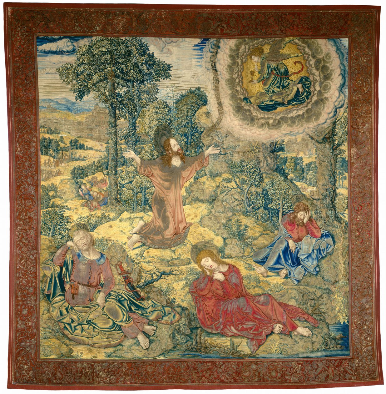 Getsemanen puutarha tekijältä Pieter Pannemaker I after Bernard van Orley