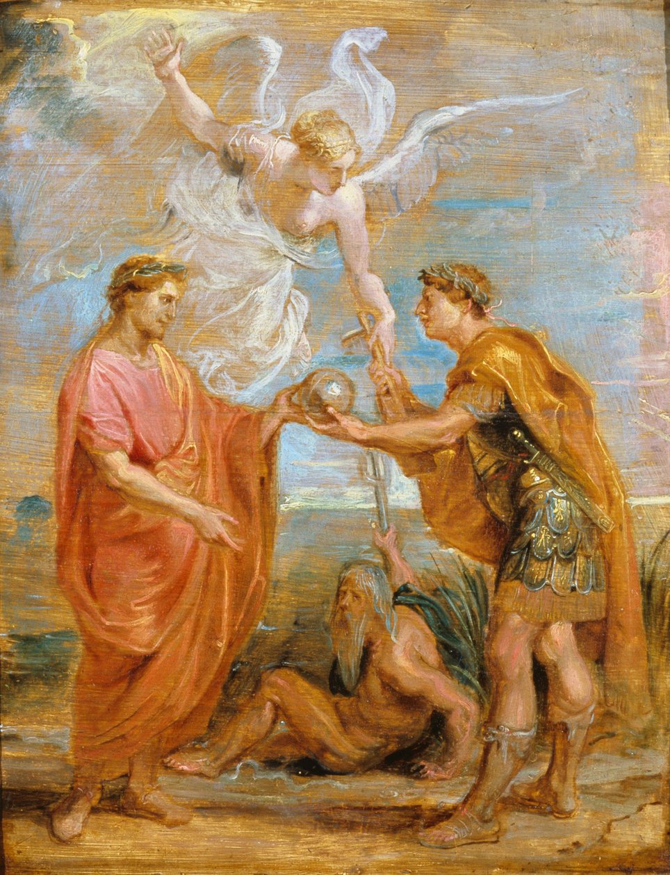 Constantius nimittää Konstantinuksen seuraajakseen, 1622 tekijältä Peter Paul Rubens