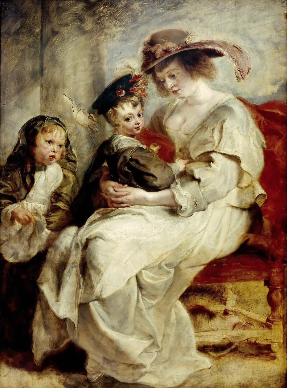 Helena Fourment kahden lapsensa kanssa, n. 1636. tekijältä Pieter Paul Rubens