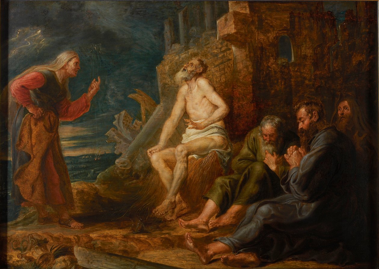Job on the Dung Heap, 1650. finlandès tekijältä Pieter Paul Rubens