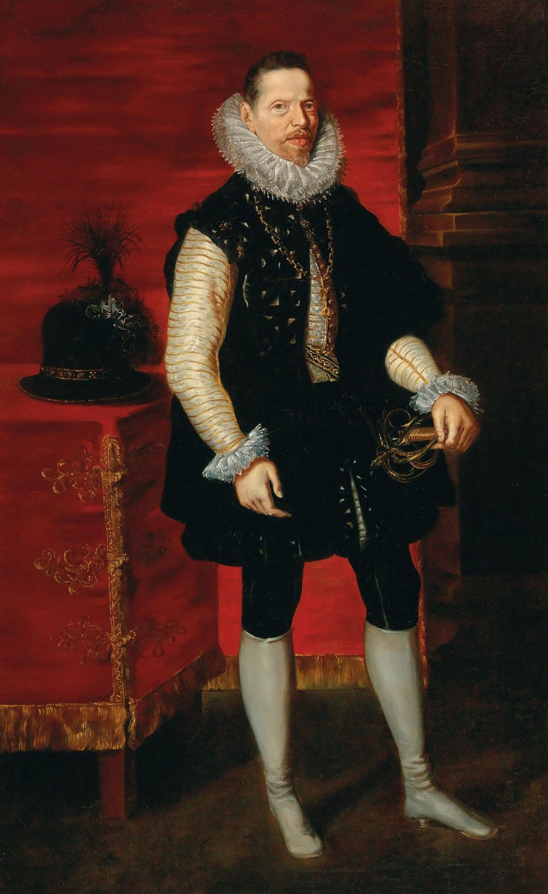 Albert VII, Itävallan arkkiherttua 1559-1621 muotokuva. tekijältä Pieter Paul Rubens