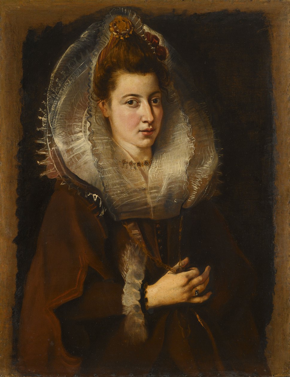 Nuoren naisen muotokuva ketjulla, 1605-1606. tekijältä Pieter Paul Rubens