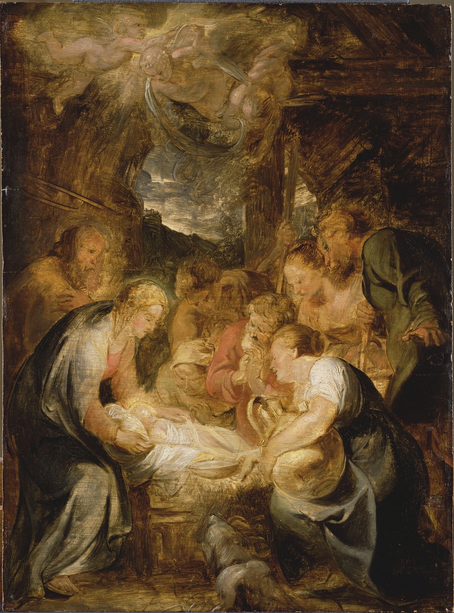 Paimenten palvonta, 1615-1616. tekijältä Pieter Paul Rubens