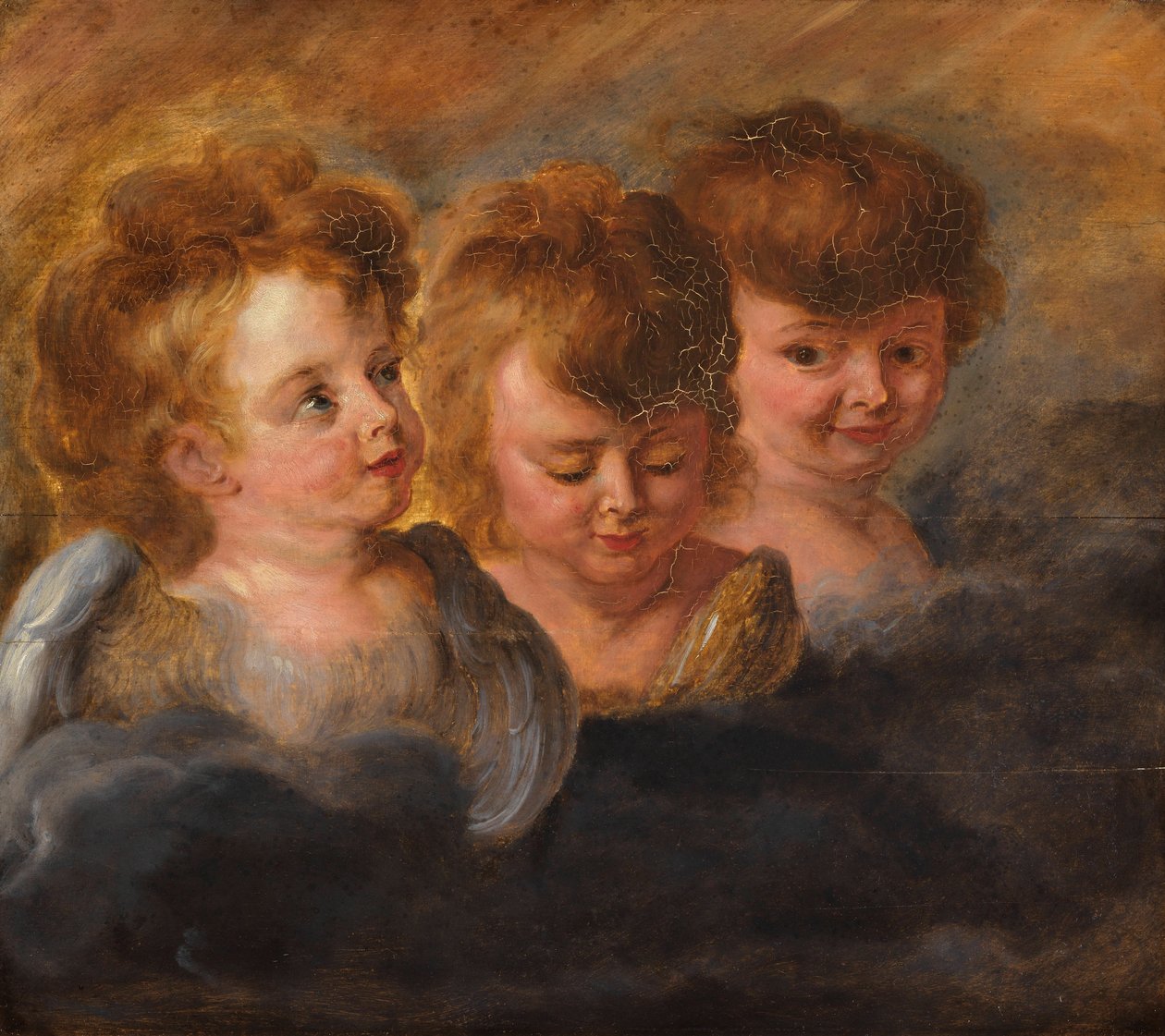 Kolme enkelin päätä pilvissä. tekijältä Pieter Paul Rubens
