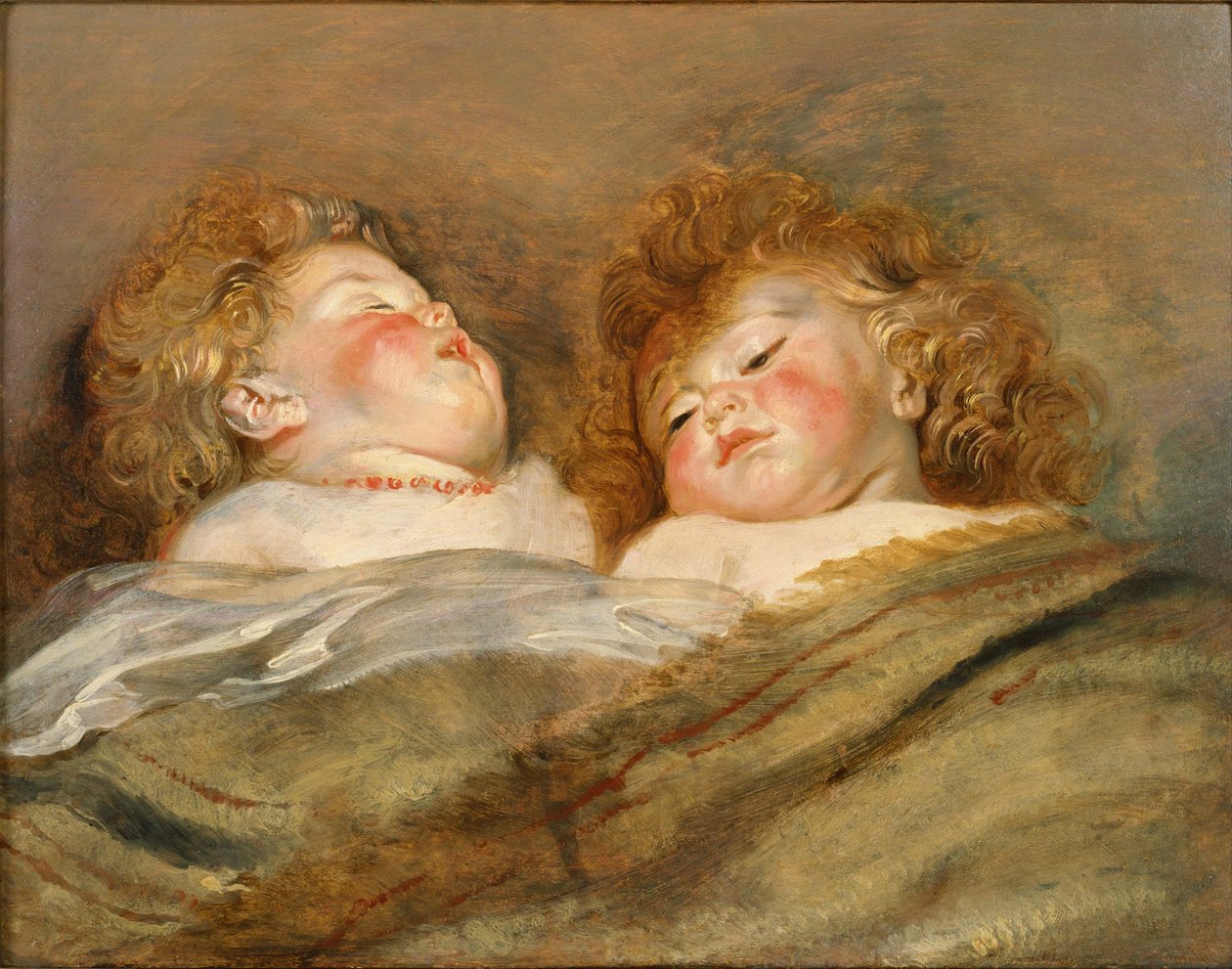 Kaksi nukkuvaa lasta tekijältä Peter Paul Rubens