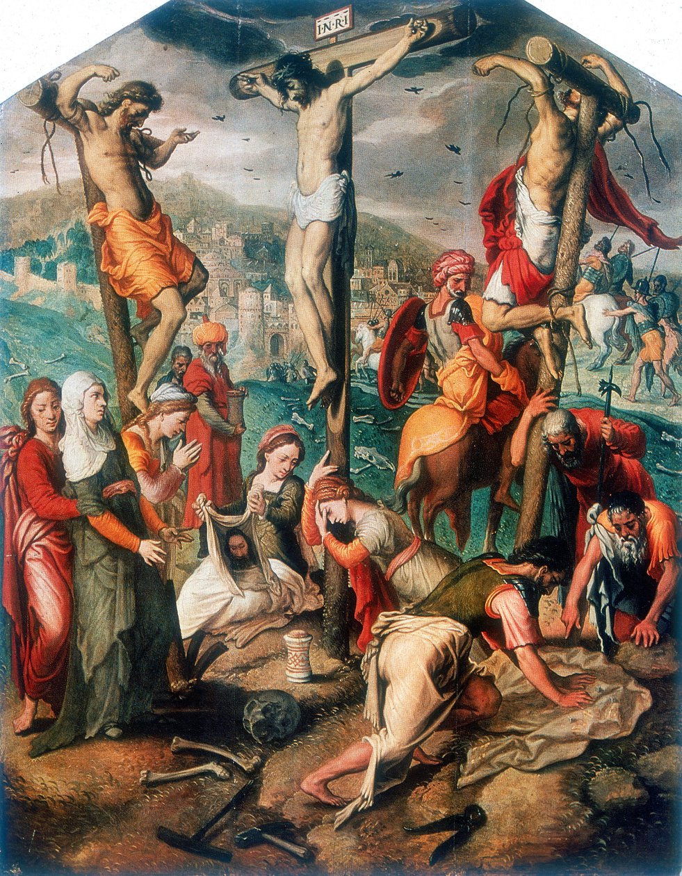 "Golgata", 1500-luvun loppu tekijältä Pieter Piertsz the Elder