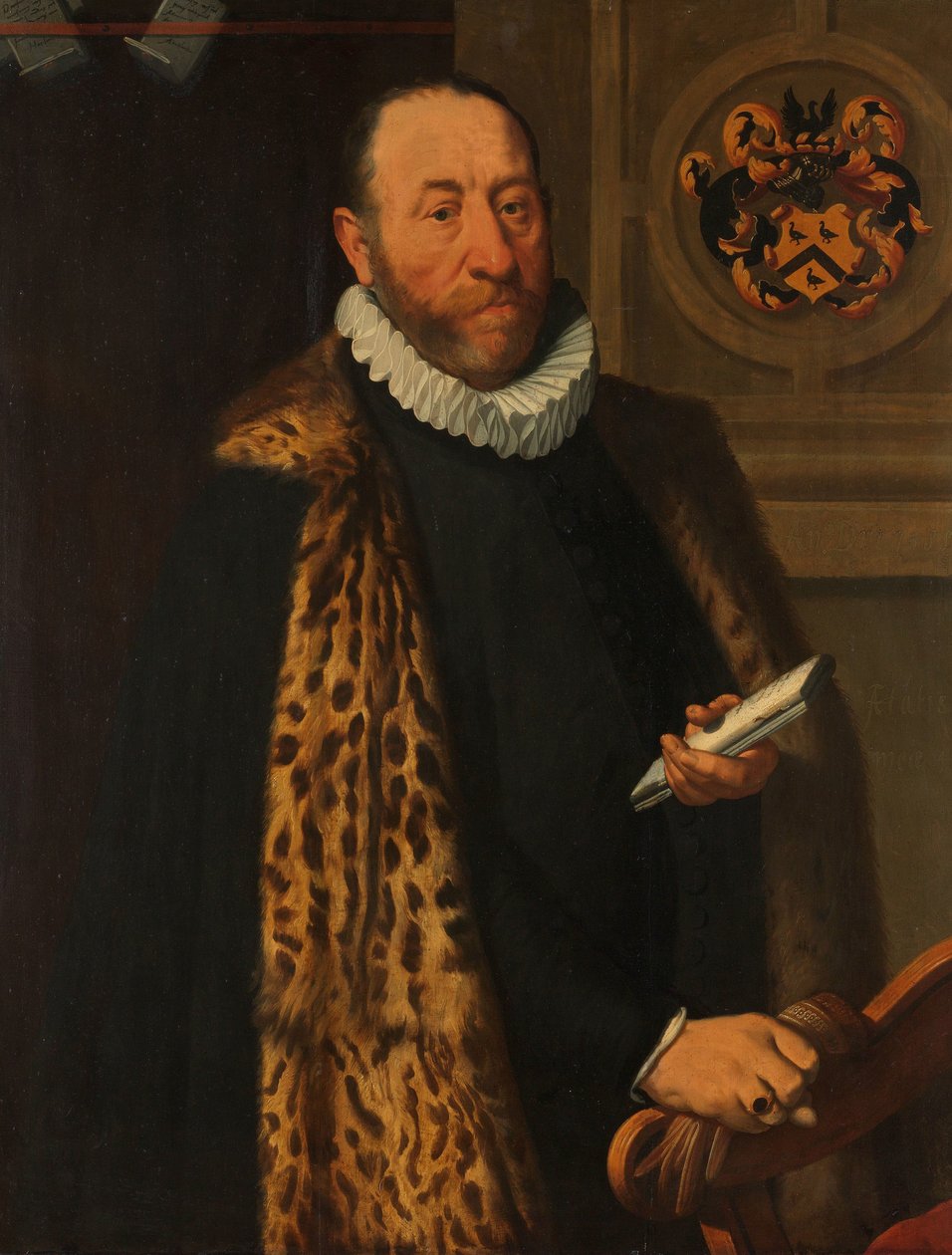 Muotokuva Mattheus Augustijnsz Steynistä, Dokkumin pohjoisen korttelin amiraliteetin korkeakoulun valtuuston jäsenestä tekijältä Pieter Pietersz. (I)