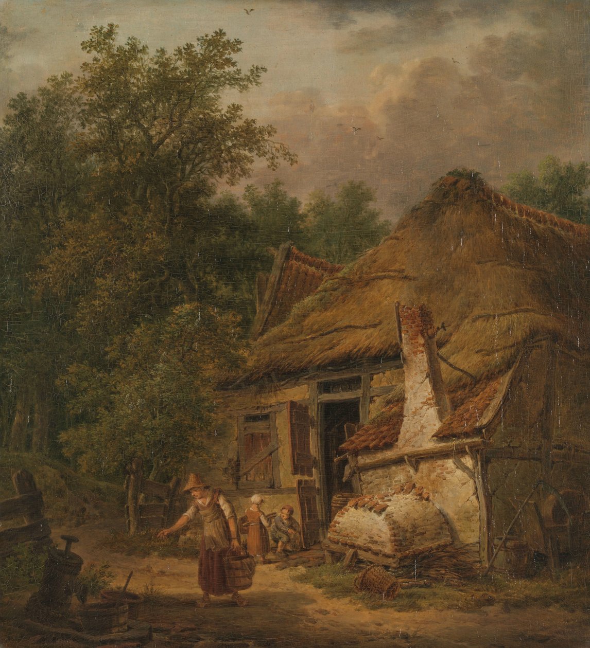 Maalaistalo lähellä Helvoirtia tekijältä Pieter Pietersz. Barbiers