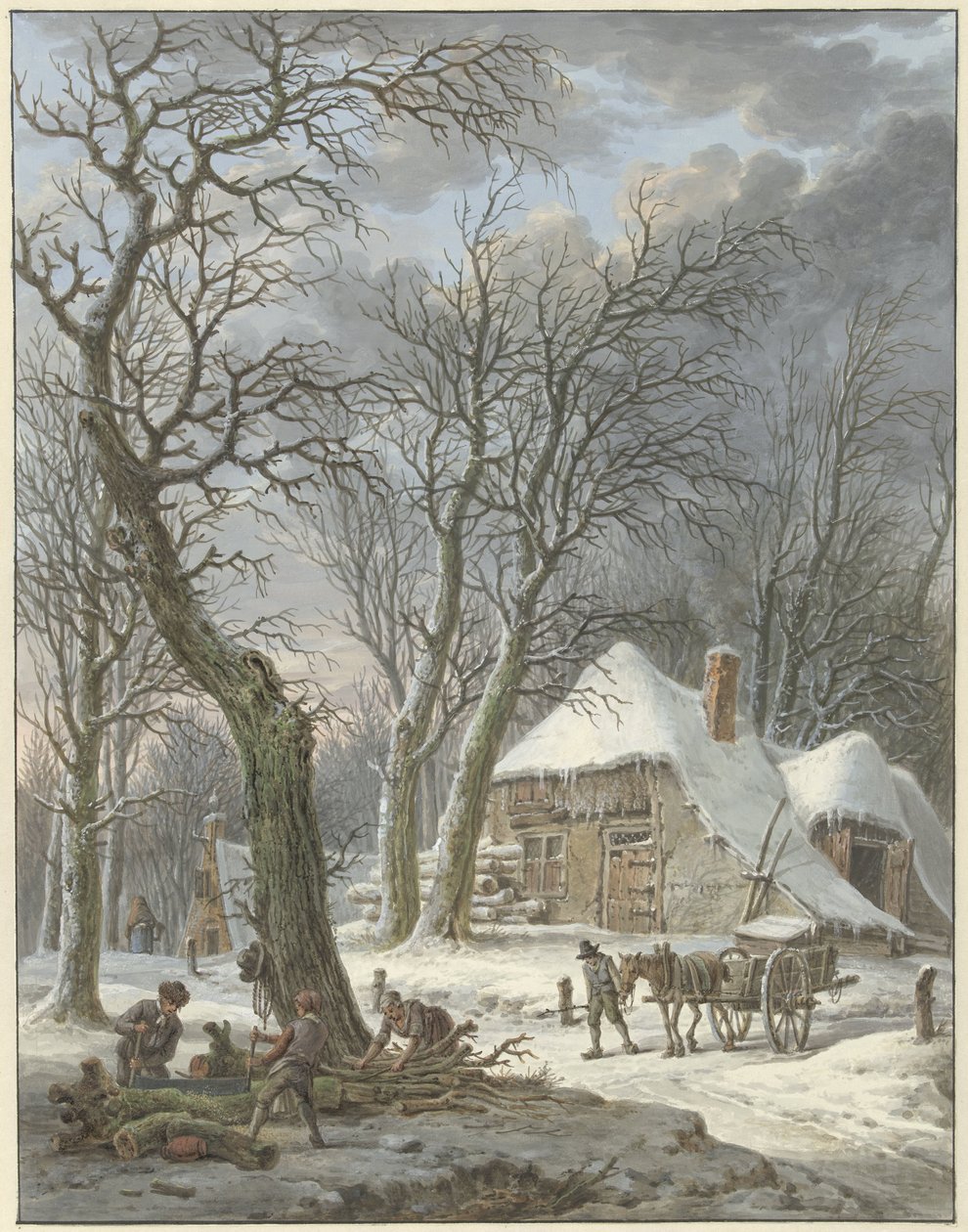 talvinen maisema tekijältä Pieter Pietersz. Barbiers