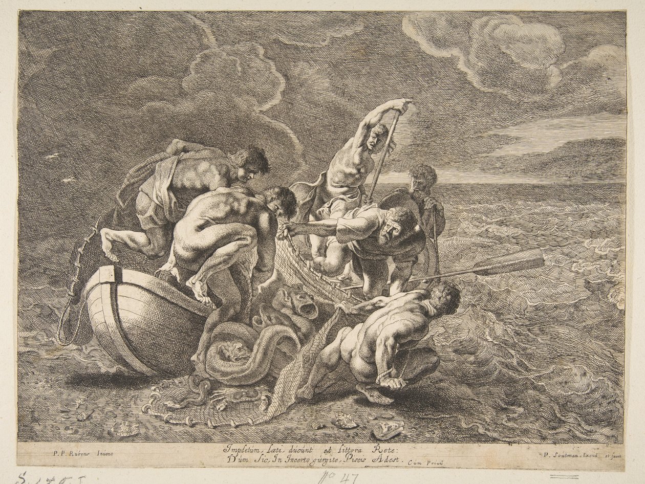 Ihmeellinen kalaluonnos, 1595-1657. tekijältä Pieter Soutman