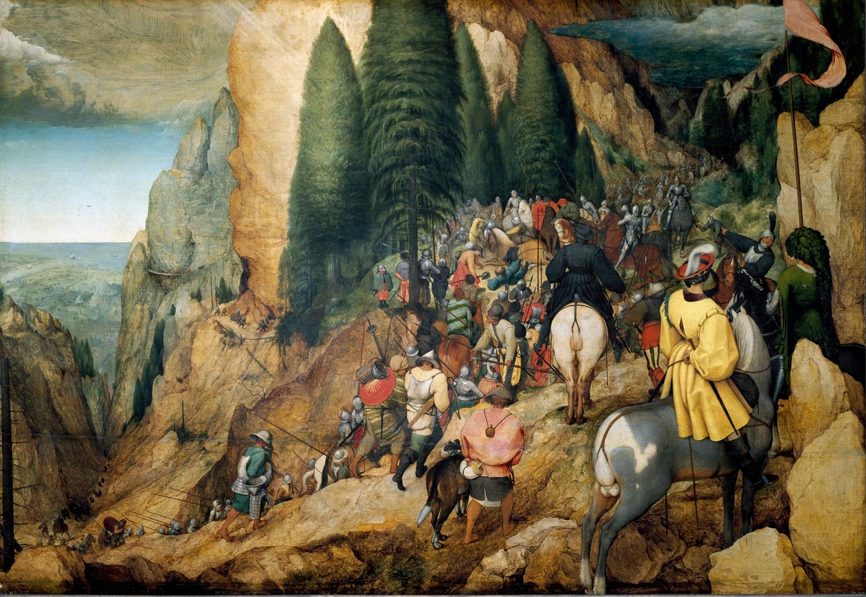 Pieter Bruegel Muinaisen (tai Pierre Bruegel tai Pieter Bruegel tai Brueghel) Pyhän Paavalin maalauksen muunnos tekijältä Pieter Bruegel the Elder