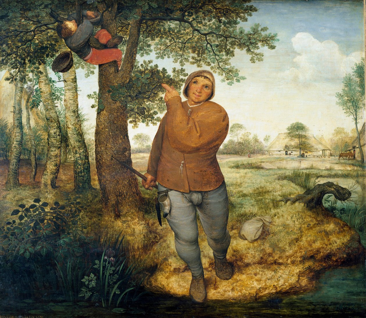Pieter Bruegel vanhin (tai Pierre Bruegel tai Pieter Bruegel tai Brueghel) maalaus Pesävaras tekijältä Pieter Bruegel the Elder