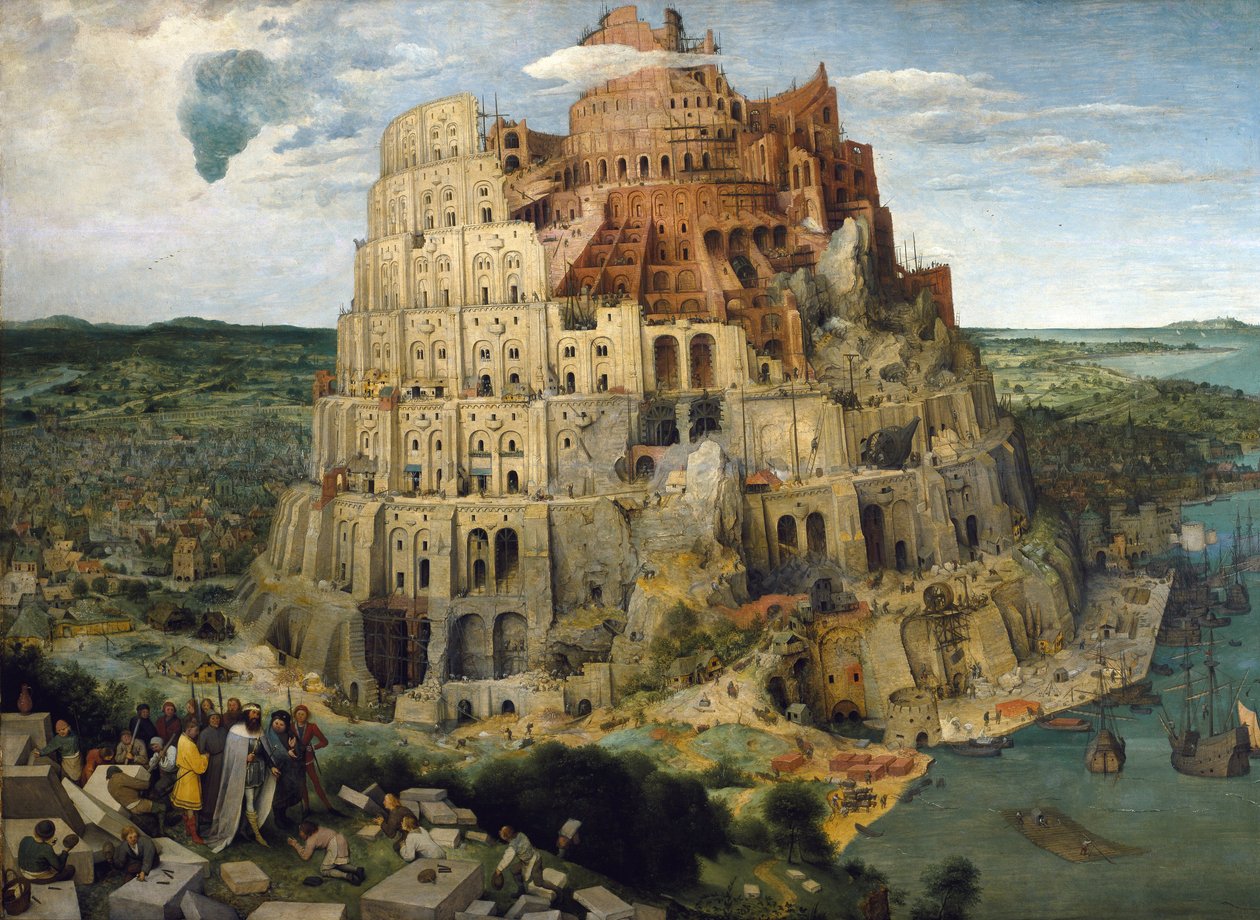 Baabelin torni tekijältä Pieter The Elder Brueghel