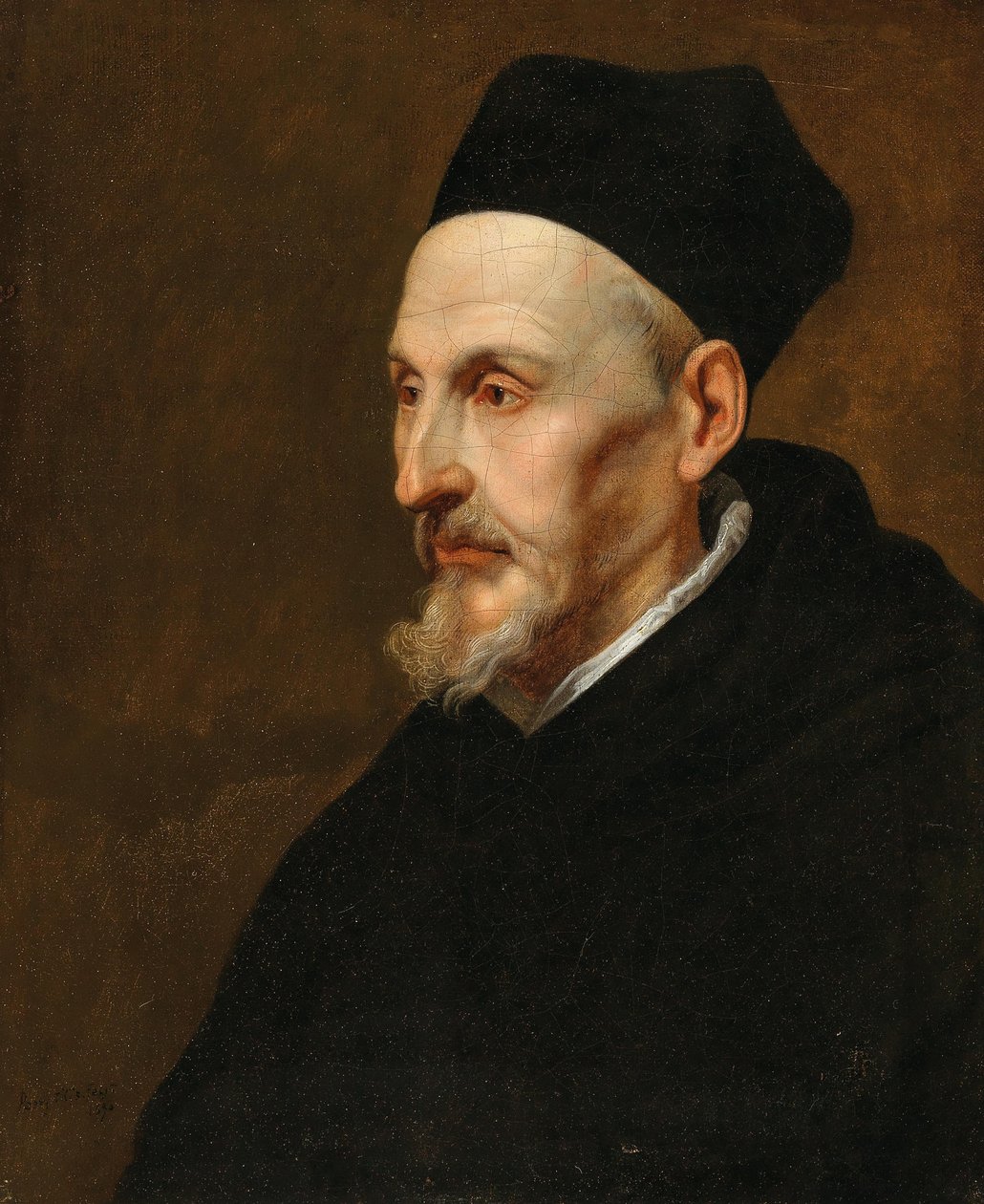 Anthonius Triestin muotokuva 1576-1657, Bruggen ja Gentin piispa, 1650. tekijältä Pieter Thijs