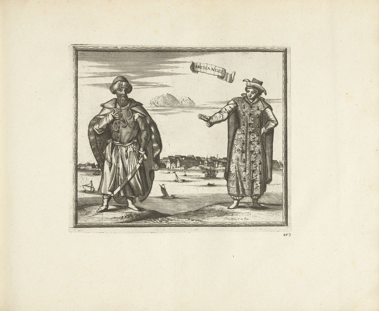 Arkangelin asukkaat, 1726 tekijältä Pieter Van der Aa