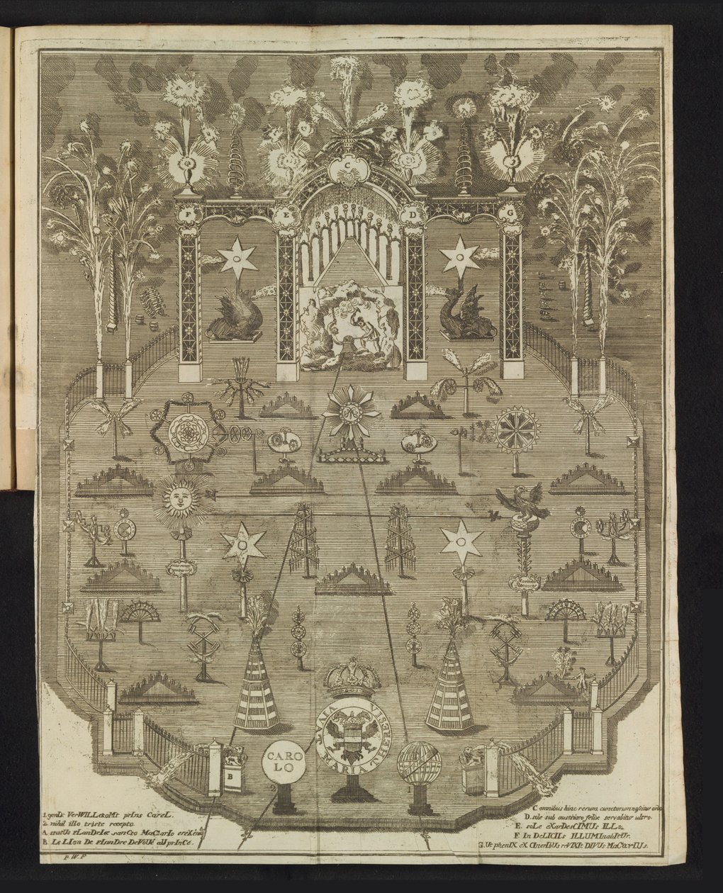 Ilotulitus juhlavuoden kunniaksi, 1767 tekijältä Pieter Wauters