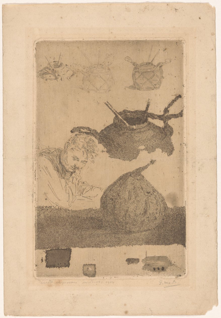 Ensimmäiset etsausvedokset (otsikko objektissa) tekijältä Pieter Willem van Baarsel (signed by artist)