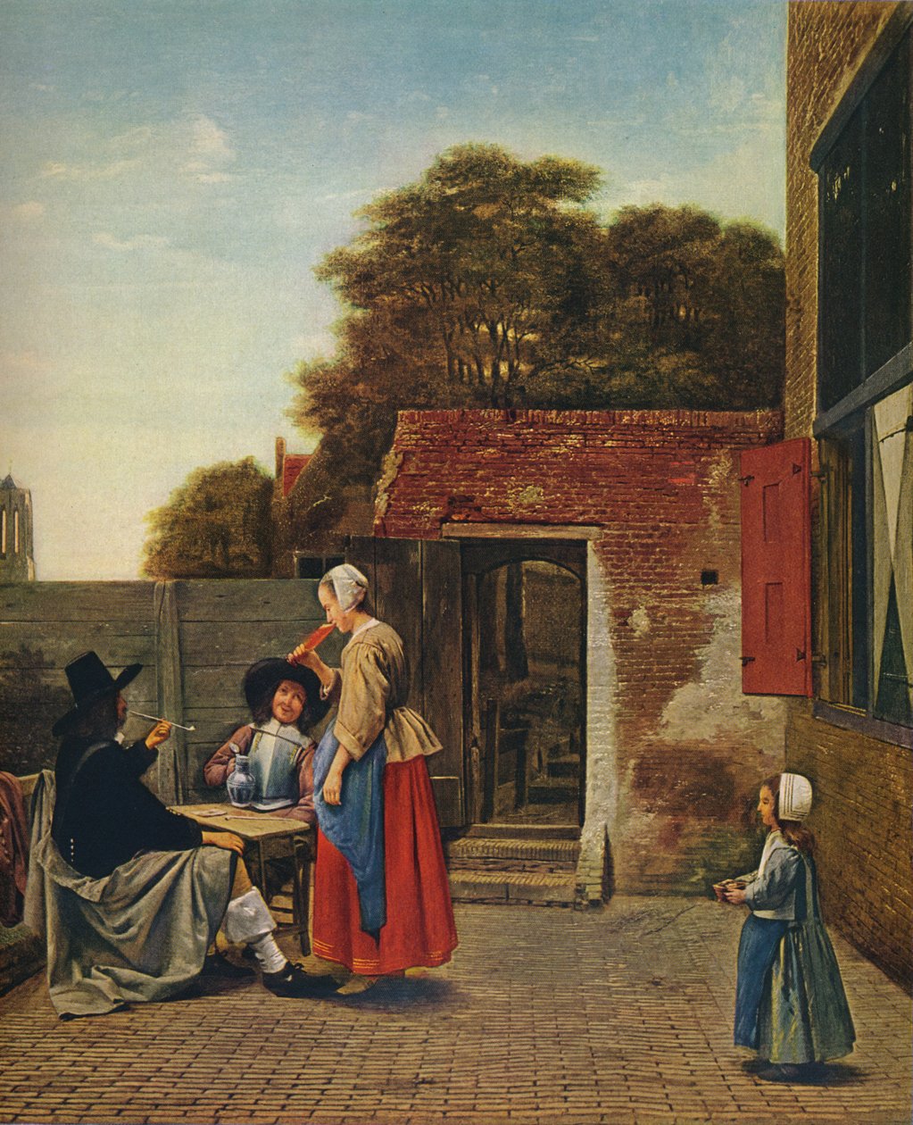 Hollantilainen piha, 1658-1660 tekijältä Pieter de Hooch