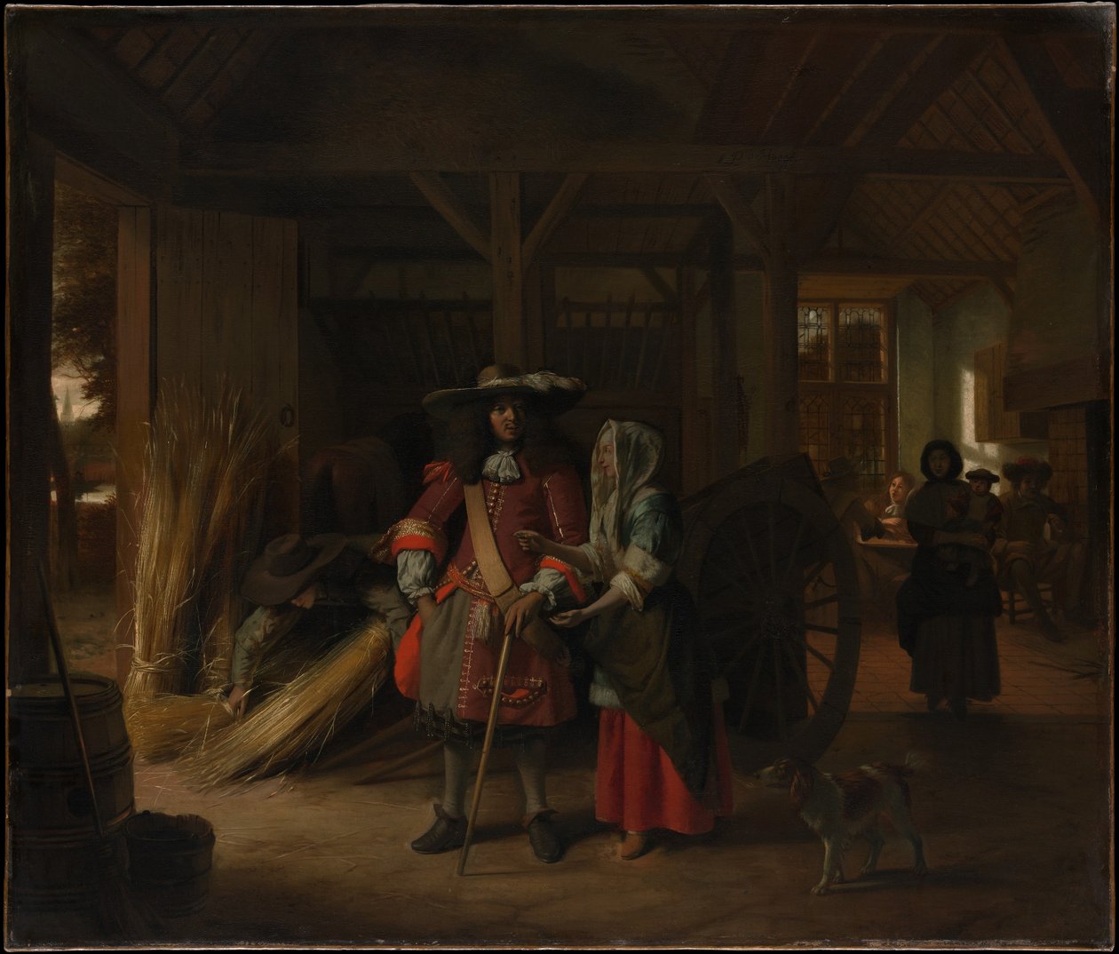 Emännälle maksaminen tekijältä Pieter de Hooch