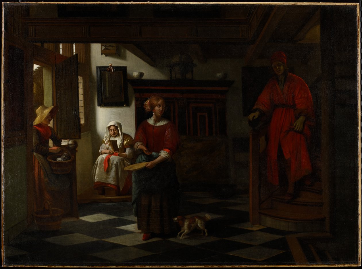 Parsan myyjä, 1675-80 tekijältä Pieter de Hooch