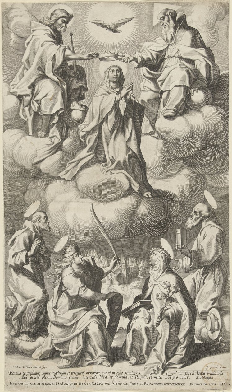 Marian kruunaus tekijältä Pieter de Jode (I) (attributed to)