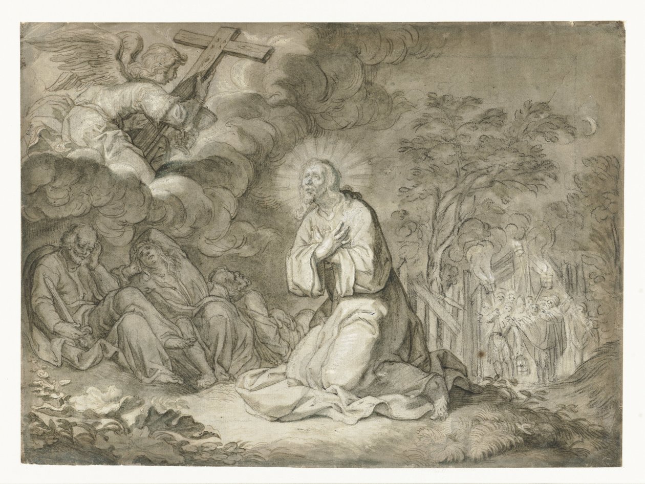 Kristus oliivipuutarhassa tekijältä Pieter de Jode (I)
