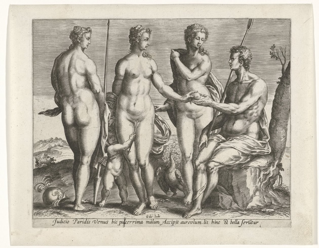 Pariisin tuomio tekijältä Pieter de Jode (I)
