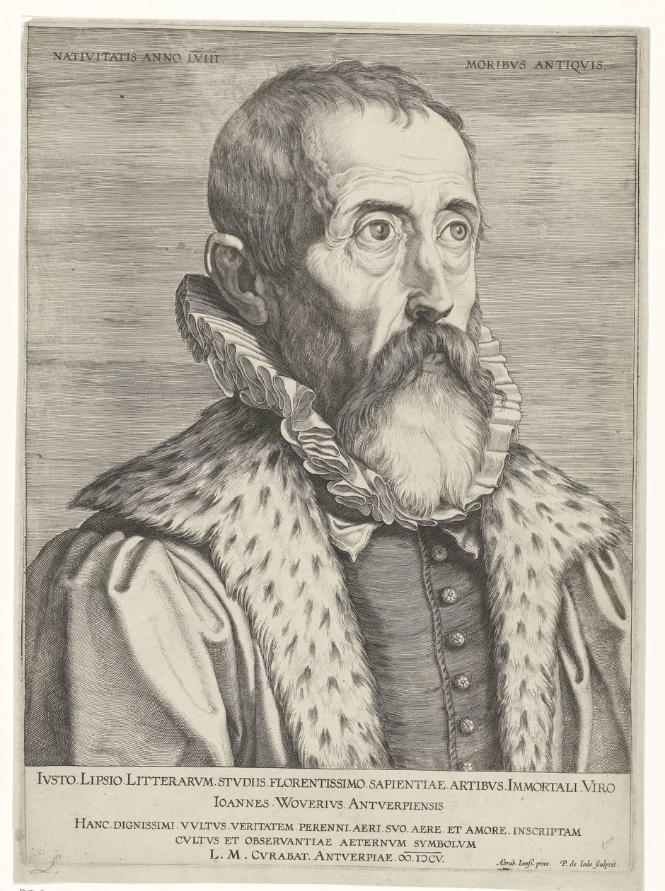 Justus Lipsiuksen muotokuva tekijältä Pieter de Jode (I)