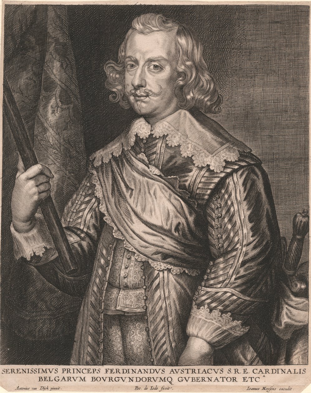 Rauhallisin Itävallan prinssi Ferdinand S.R.E. Belgian kardinaali, Burgundin kuvernööri jne. tekijältä Pieter de Jode