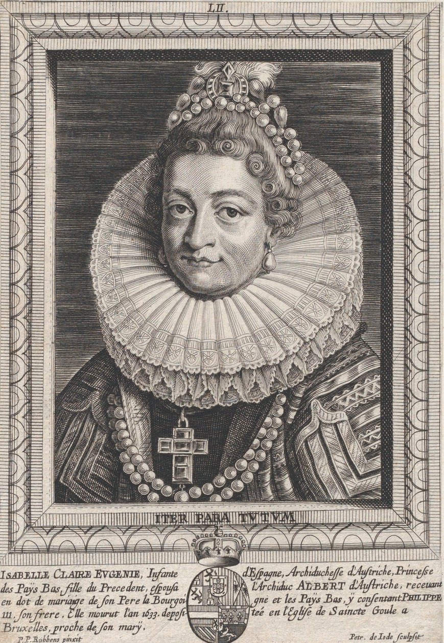 Muotokuva Isabella Clara Eugeniasta, Espanjan pikkulapsesta, n. 1650. tekijältä Pieter de Jode II
