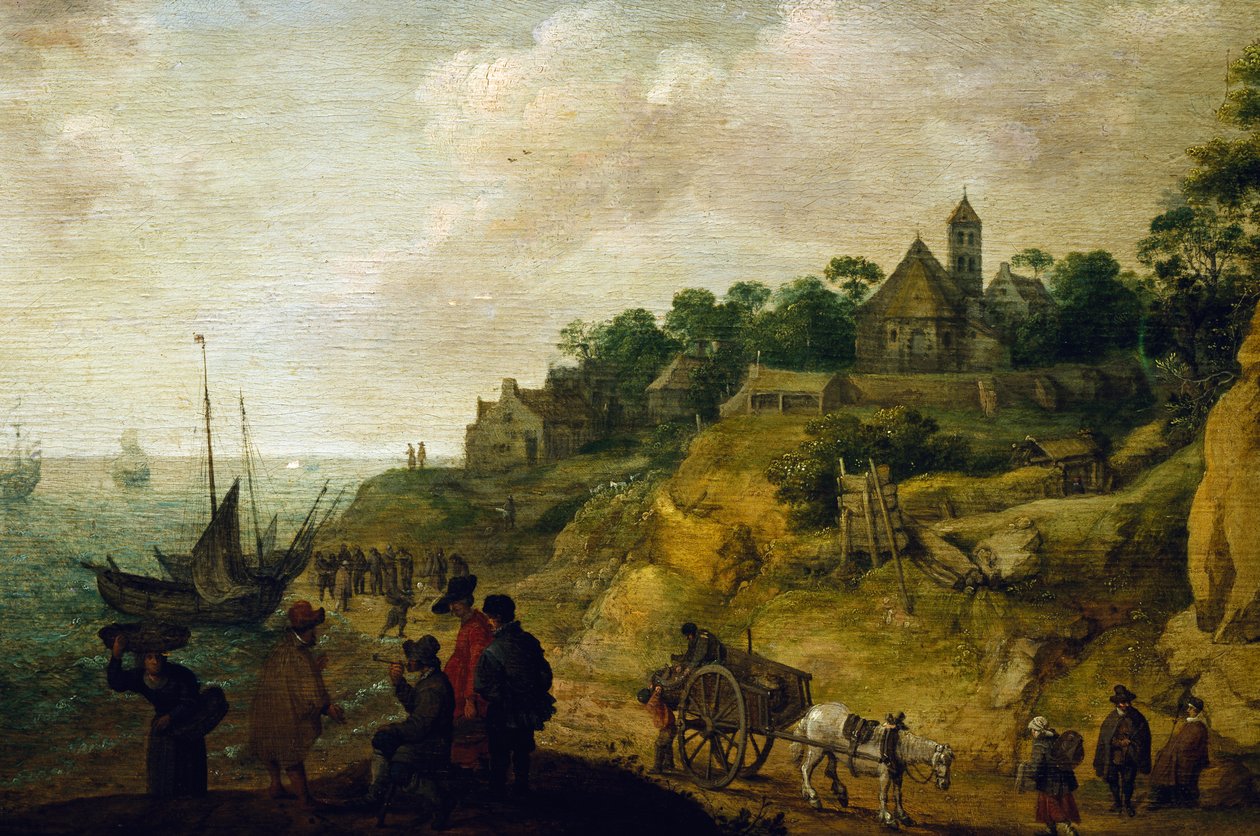 Hollantilainen maisema, Pieter de Neynin (1597-1639) ansioksi. tekijältä Pieter de Neyn