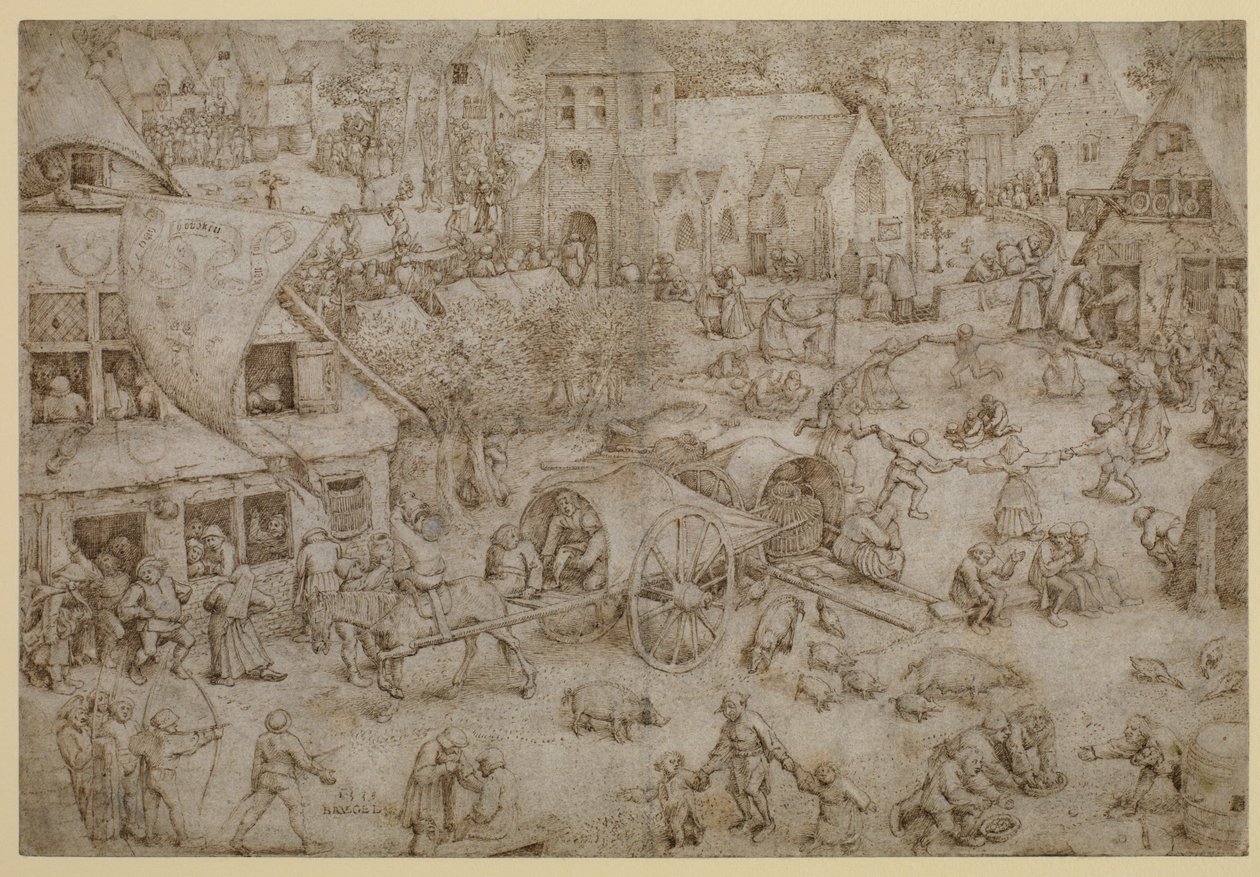 Huvipuisto Hobokenissa, 1559 tekijältä Pieter Bruegel the Elder