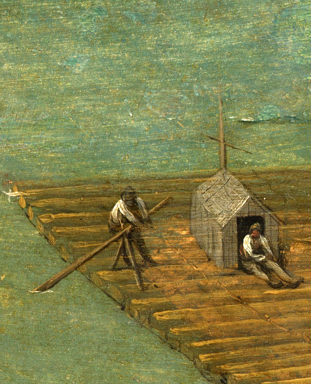 Lautan yksityiskohta Baabelin tornista tekijältä Pieter the Elder Bruegel