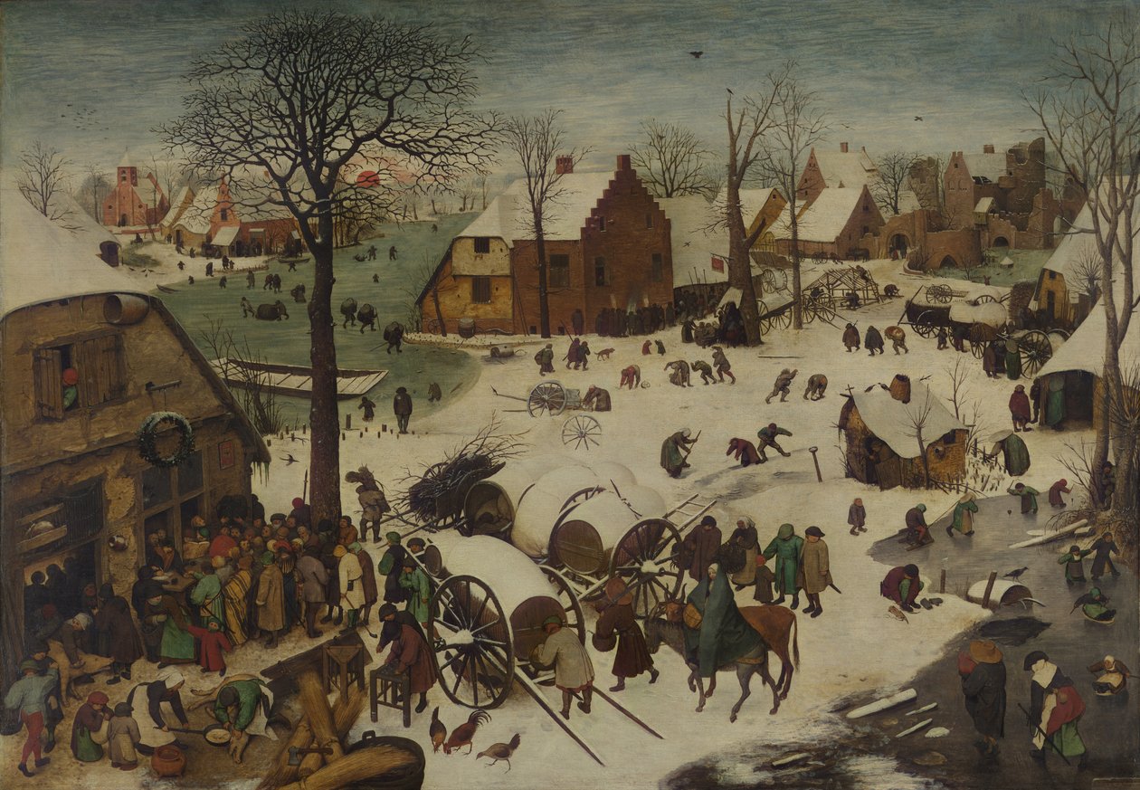 väestönlaskenta Betlehemissä tekijältä Pieter Bruegel the Elder