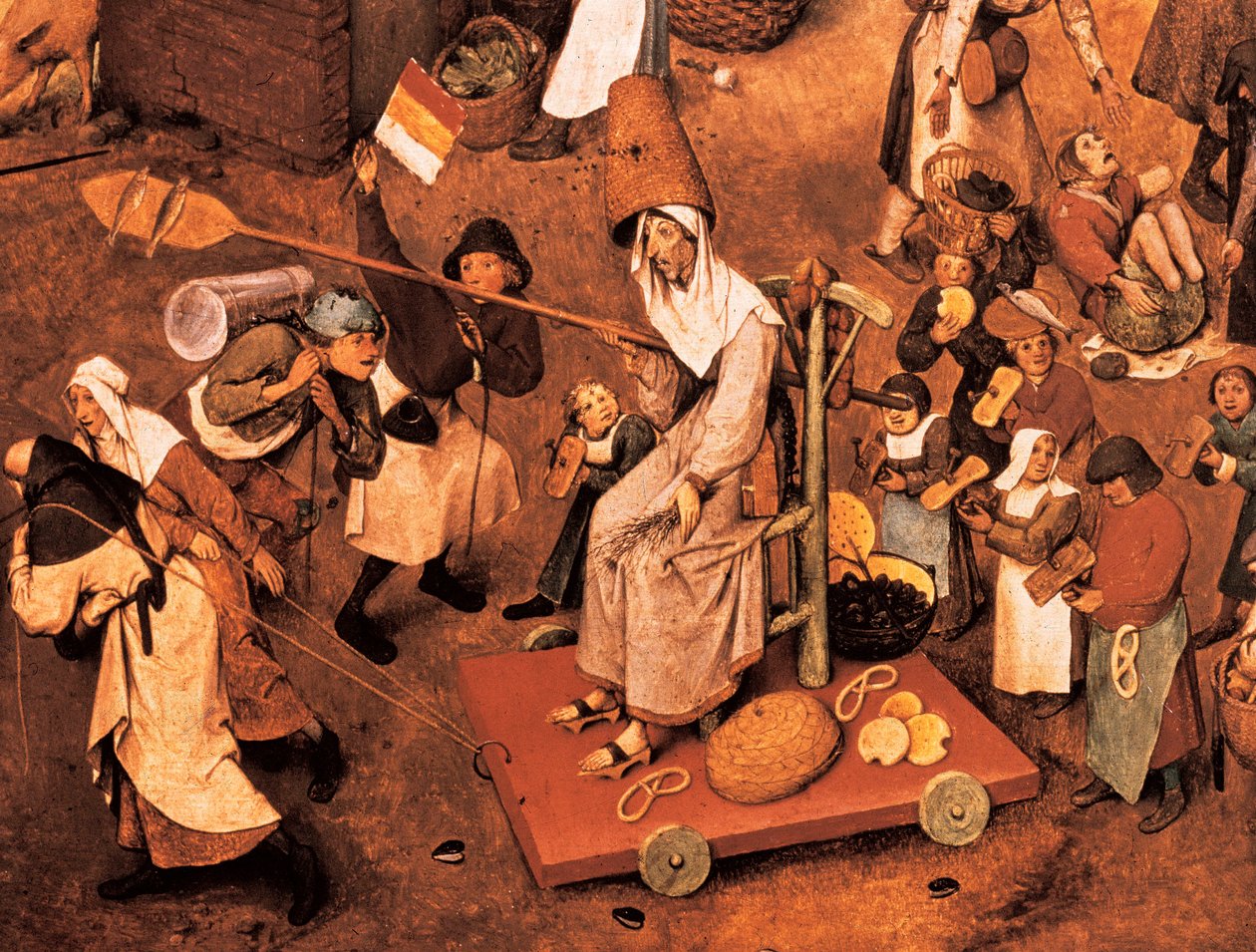 Taistelu karnevaalin ja paaston välillä tekijältä Pieter Bruegel the Elder