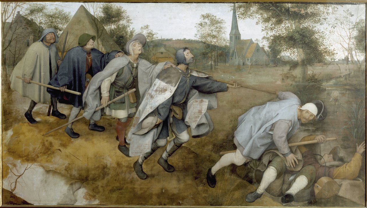 Vertaus sokeasta - Maalaus tekijältä Pieter Bruegel the Elder