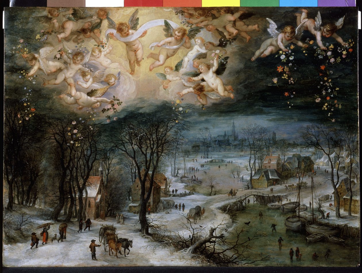 Talvimaisema - Pieter Bruegel vanhin (1525/30 - 1569). tekijältä Pieter Bruegel the Elder