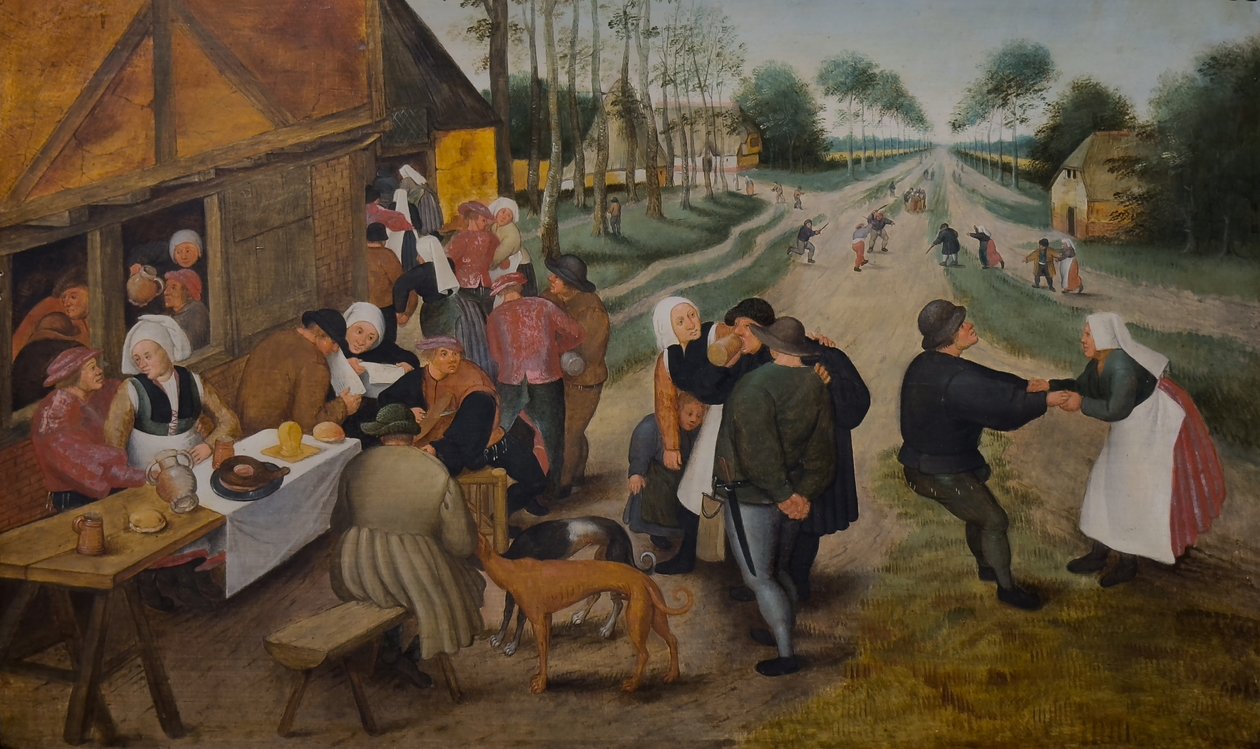 Flaamilainen Kermesse, 1500-luvun jälkipuolisko (Öljy puulle) tekijältä Pieter the Younger (studio of) Brueghel