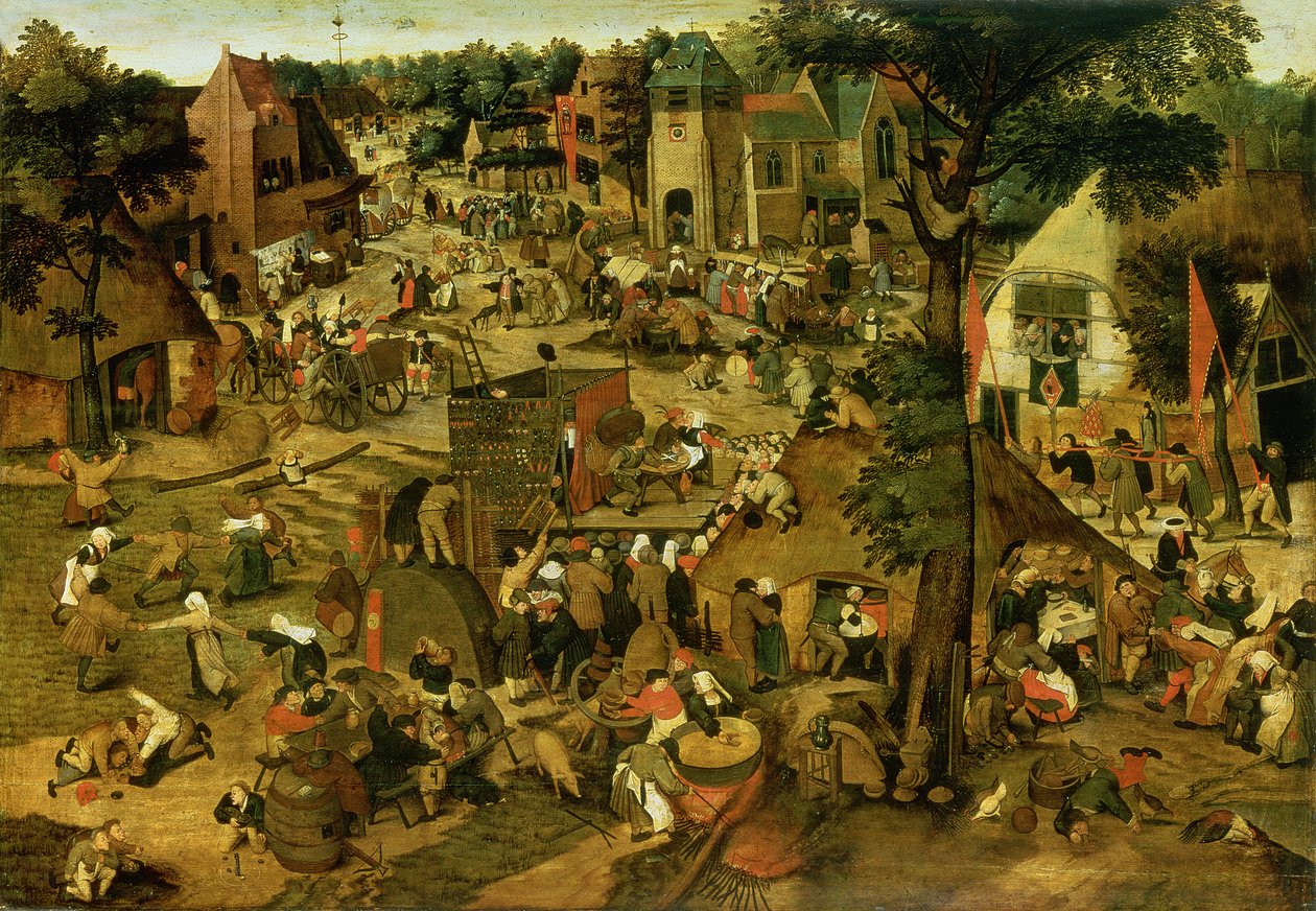 Messut ja teatteriesitys tekijältä Pieter the Younger Brueghel