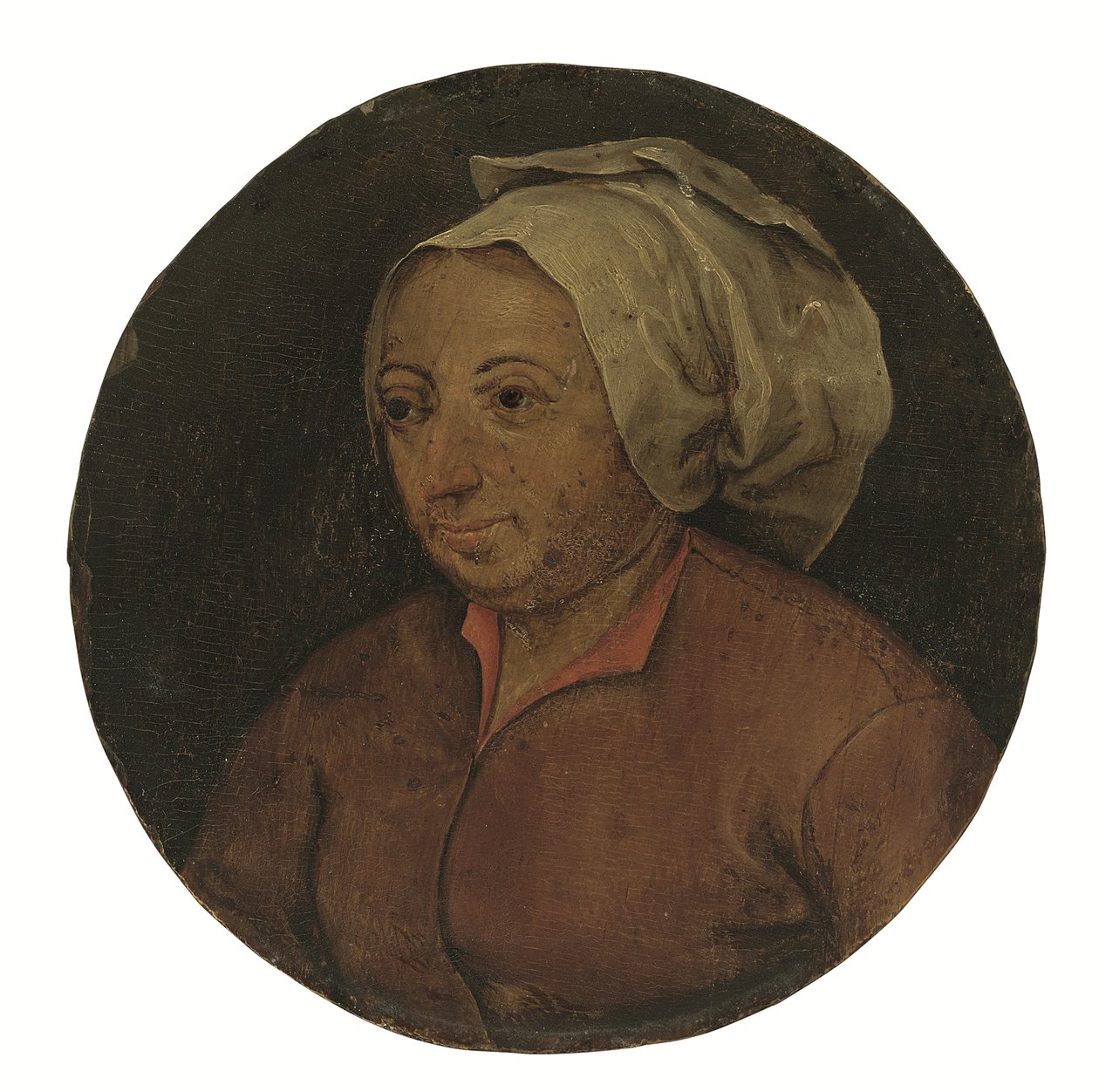 Naisen pää (öljy paneelissa) tekijältä Pieter the Younger Brueghel