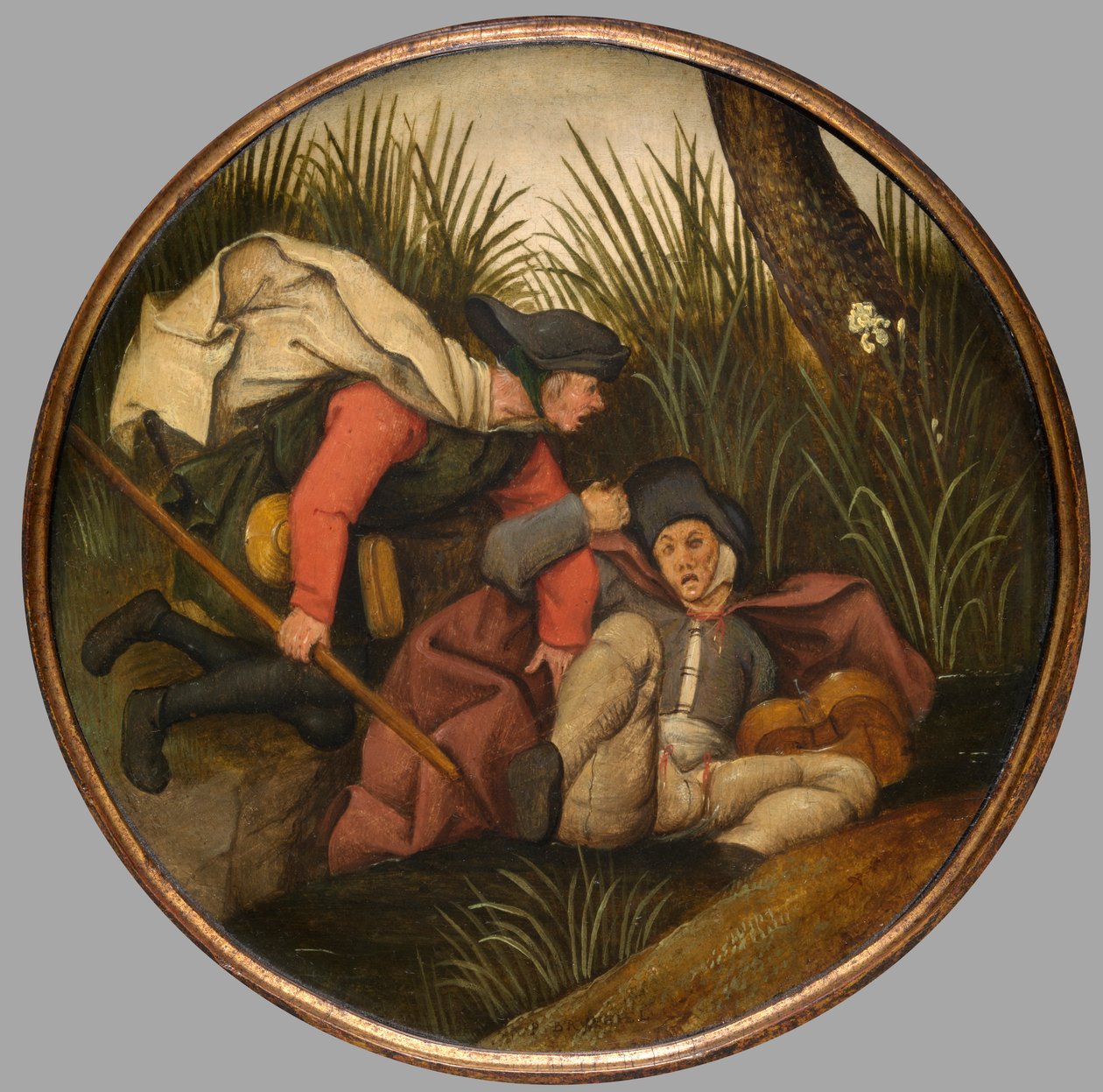Se o cego guiar o cego, ambos cairão na vala, c.1594 (óleo sobre painel) finlandês tekijältä Pieter the Younger Brueghel