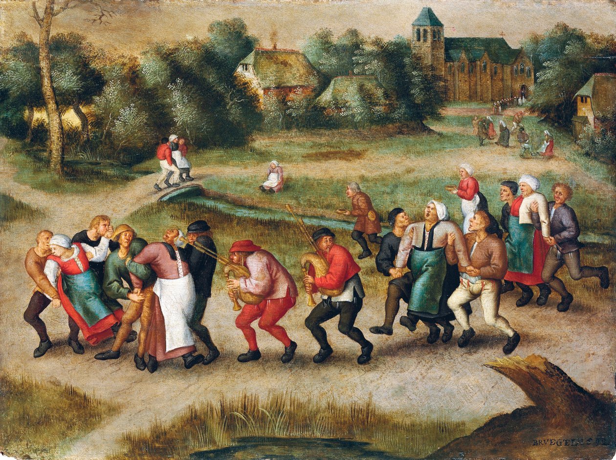 Epileptikkojen pyhiinvaellus Molenbeekiin tekijältä Pieter the Younger Brueghel