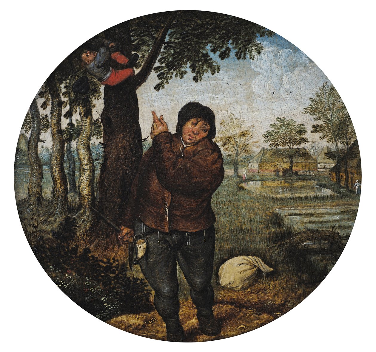 Lintupesän ryöstäminen tekijältä Pieter Brueghel the Younger