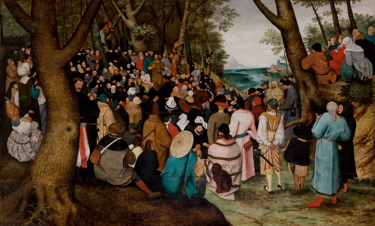 Pyhän Johannes Kastajan saarna tekijältä Pieter the Younger Brueghel