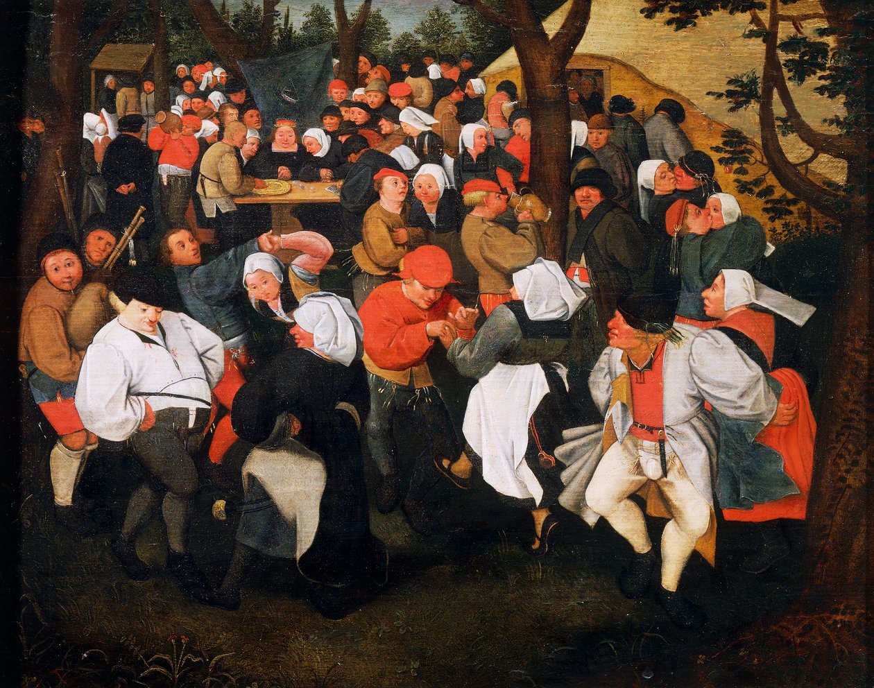 Kylätanssi, Pieter Brueghel Younger (1564-1638) tekijältä Pieter the Younger Brueghel