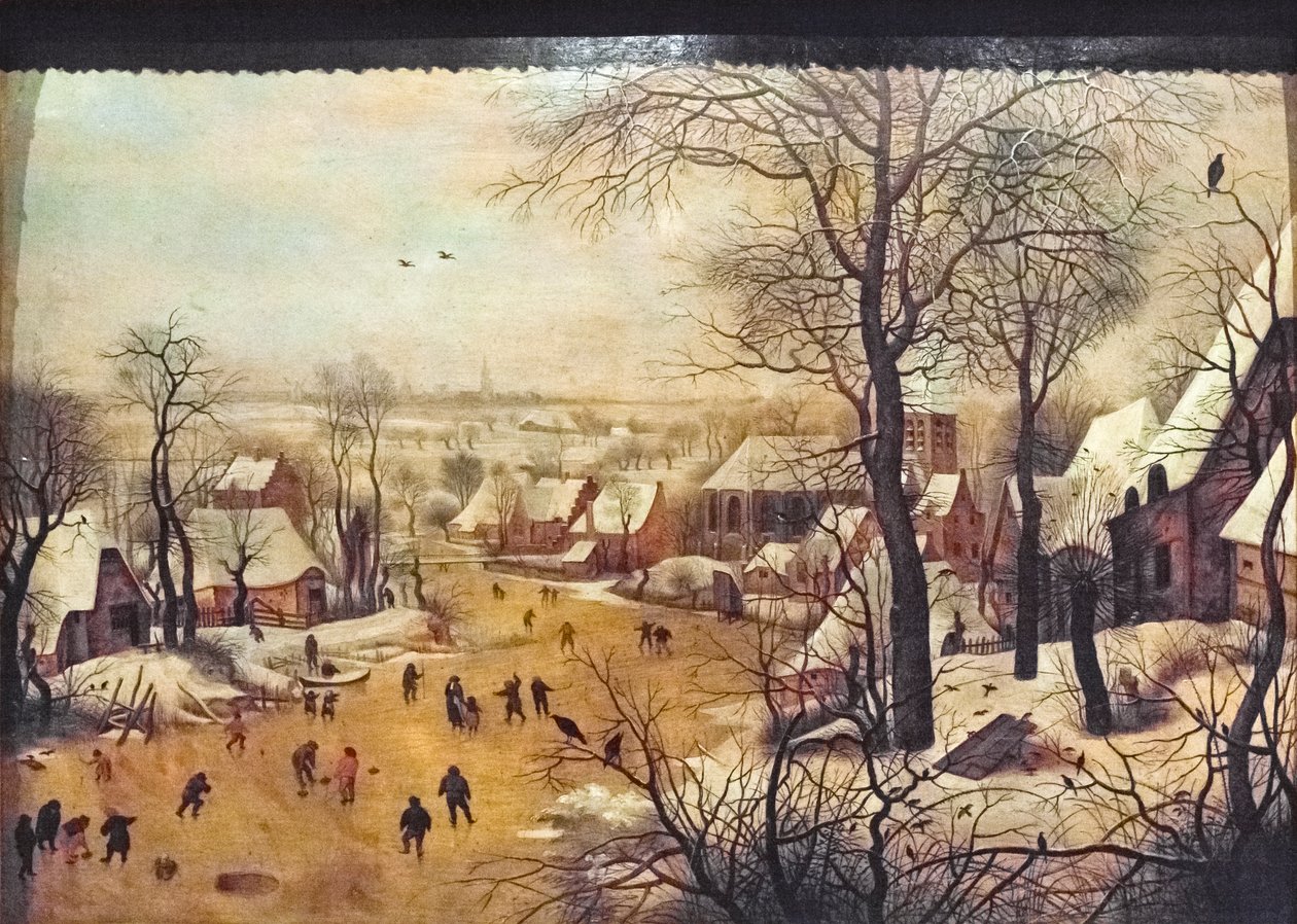 Talvimaisema luistelijoiden kanssa tekijältä Pieter the Younger Brueghel